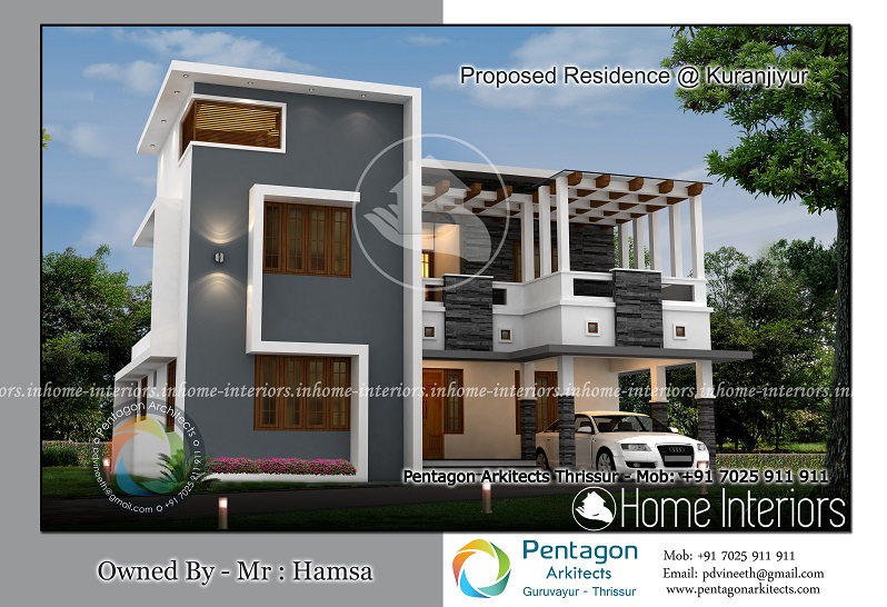 2362 Square Feet Double Floor Contemporary Home Design