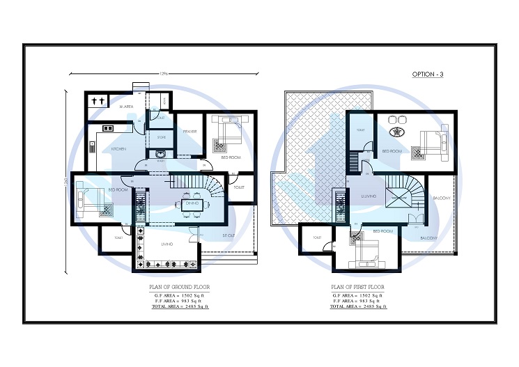 2485 Square Feet Double Floor Contemporary Home Design