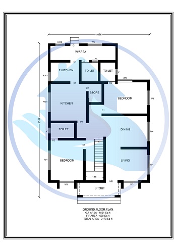 2710 Square Feet Double Floor Contemporary Home Design