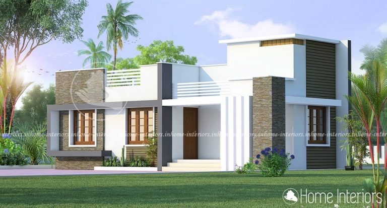 677 Square Feet Single Floor Contemporary Home Design