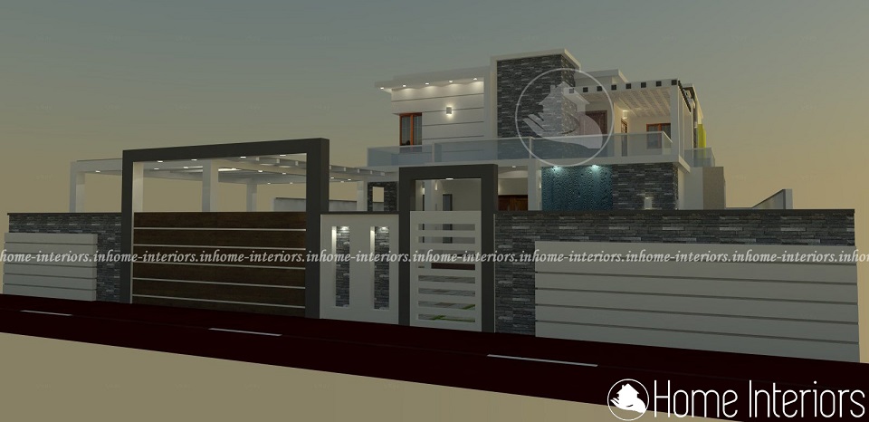 3400 Square Feet Double Floor Contemporary Home Design