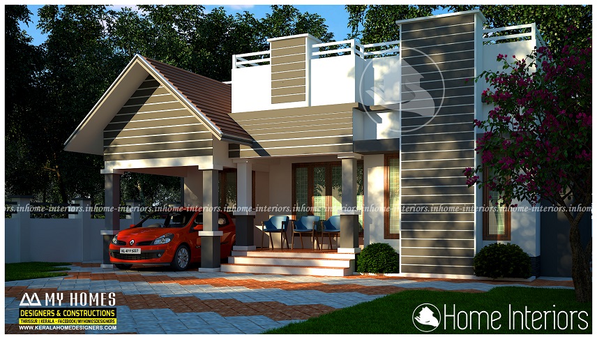 900 Square Feet Single Floor Contemporary Home Design