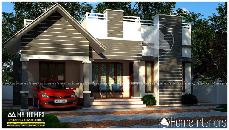 900 Square Feet Single Floor Contemporary Home Design