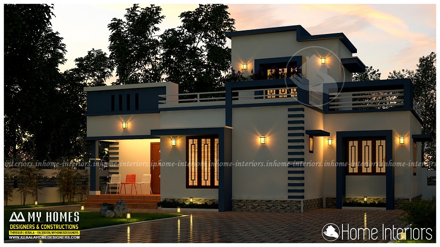 1155 Square Feet Single Floor Contemporary Home Design