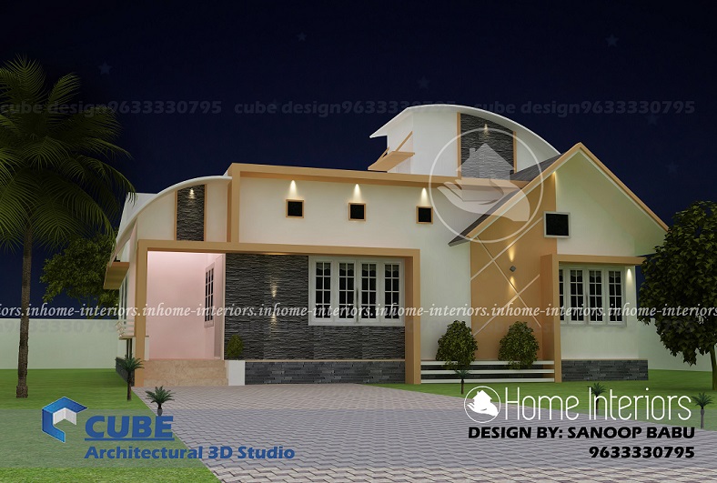 1473 Square Feet Single Floor Contemporary Home Design