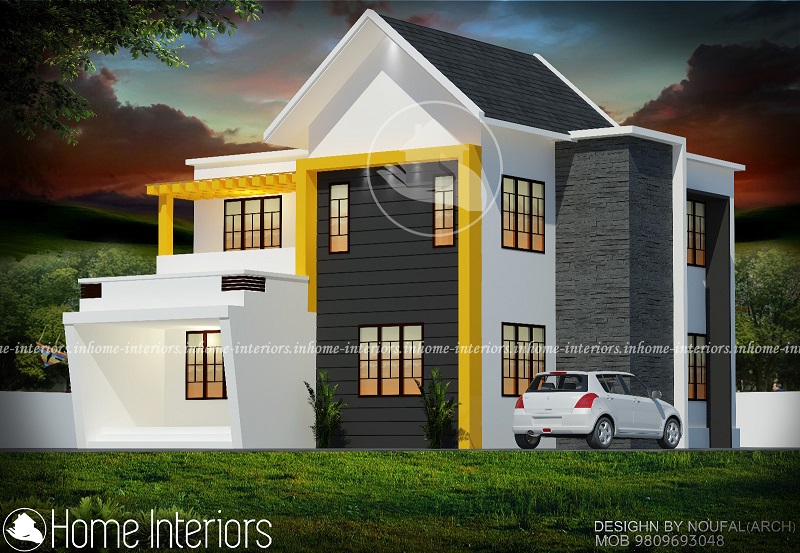 1600 Square Feet Double Floor Contemporary Home Design