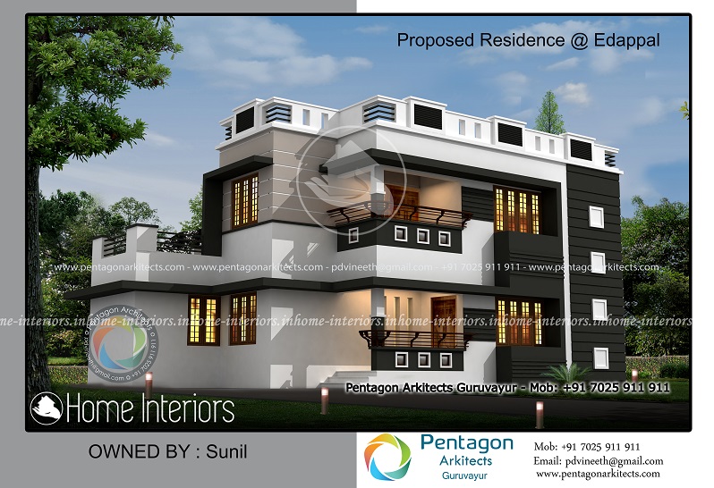 1876 Square Feet Double Floor Contemporary Home Design