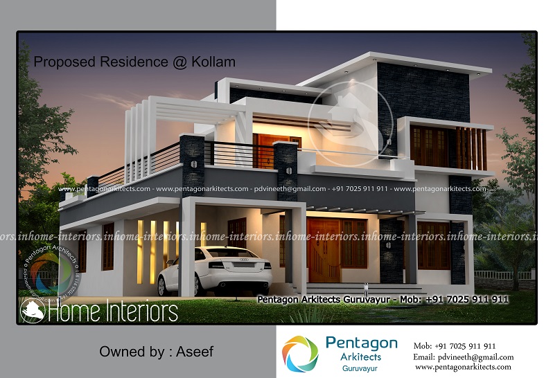 2351 Square Feet Double Floor Contemporary Home Design