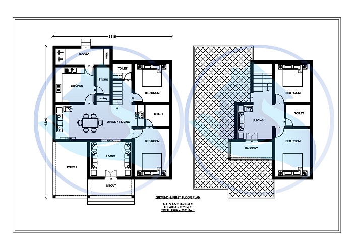 2351 Square Feet Double Floor Contemporary Home Design