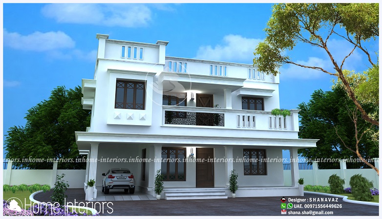 2592 Square Feet Double Floor Contemporary Home Design