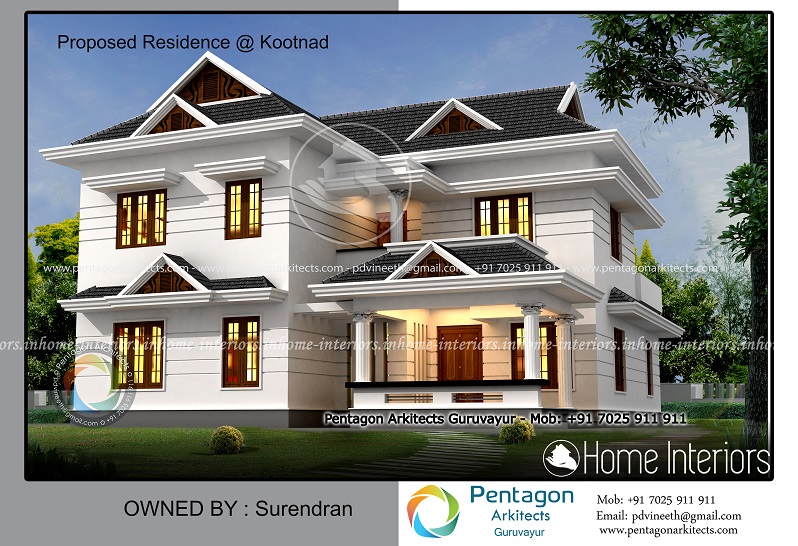 2828 Square Feet Double Floor Contemporary Home Design