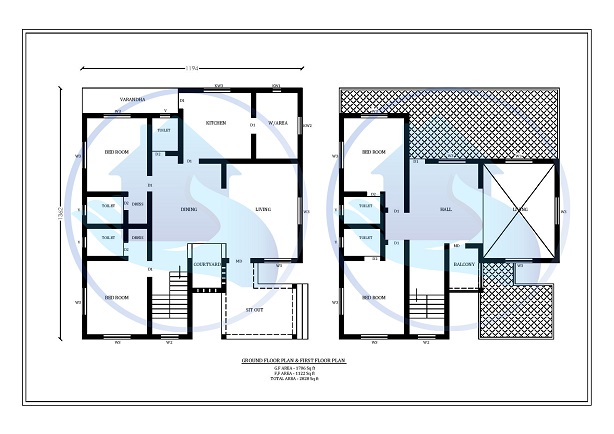 2828 Square Feet Double Floor Contemporary Home Design