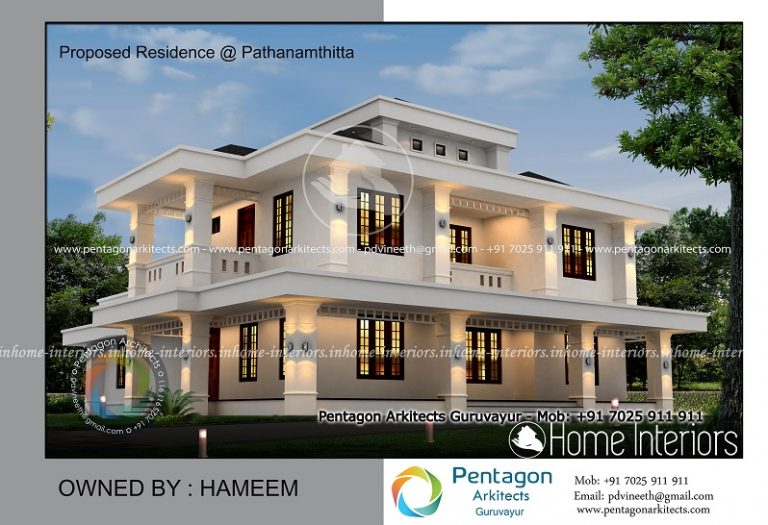 3113 Square Feet Double Floor Contemporary Home Design
