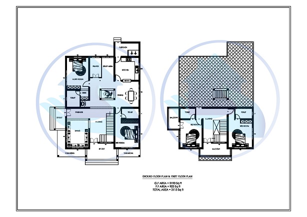 3113 Square Feet Double Floor Contemporary Home Design