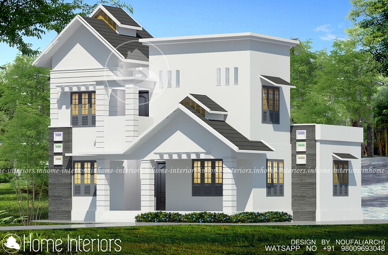 1289 Square Feet Double Floor Contemporary Home Design