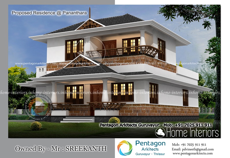 1482 Square Feet Double Floor Contemporary Home Design