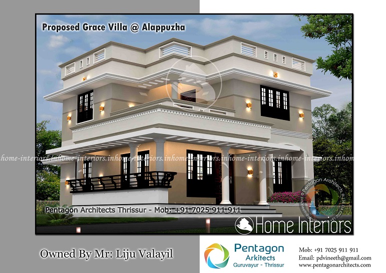 1681 Square Feet Double Floor Contemporary Home Design