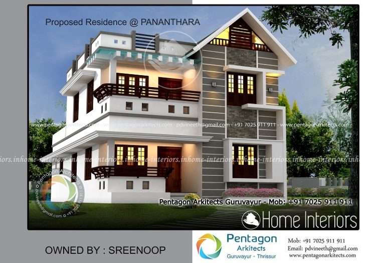 1894 Square Feet Double Floor Contemporary Home Design