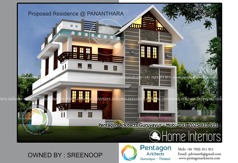 1894 Square Feet Double Floor Contemporary Home Design