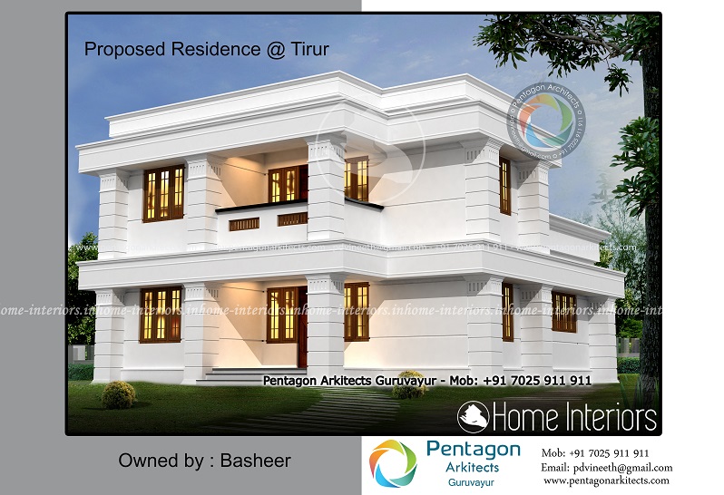 1919 Square Feet Double Floor Contemporary Home Design