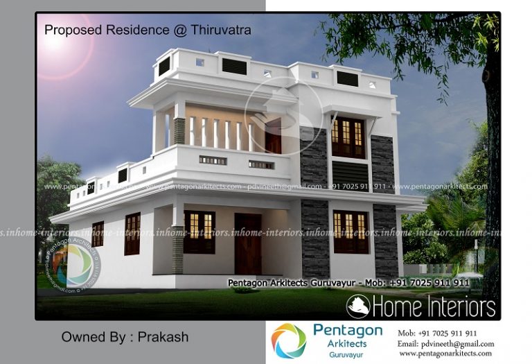 2008 Square Feet Double Floor Contemporary Home Design