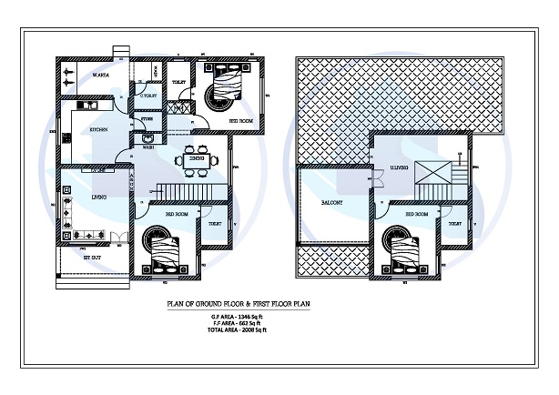 2008 Square Feet Double Floor Contemporary Home Designs