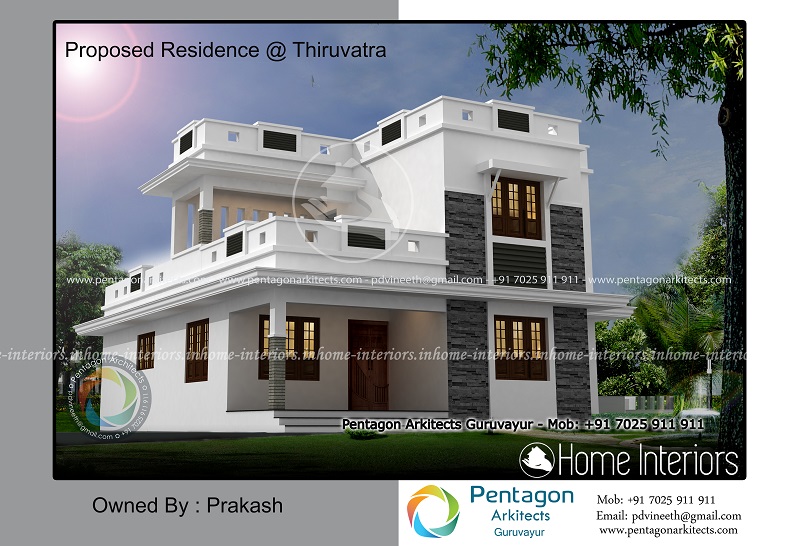 2008 Square Feet Double Floor Contemporary Home Designs