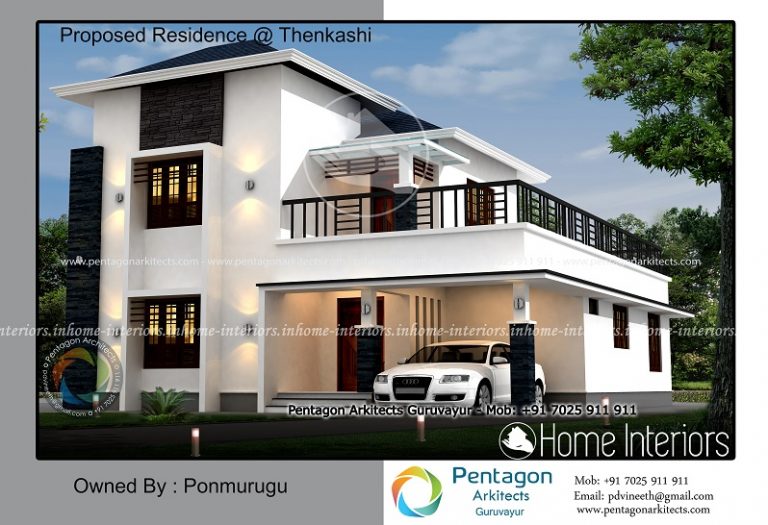 2374 Square Feet Double Floor Contemporary Home Design