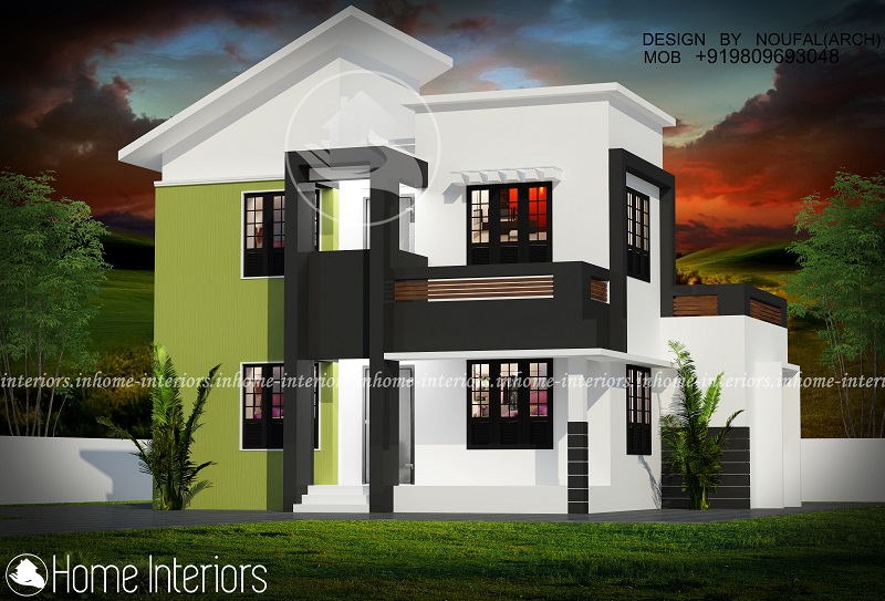 1296 Square Feet Double Floor Contemporary Home Design