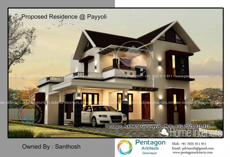 1859 Square Feet Double Floor Contemporary Home Design