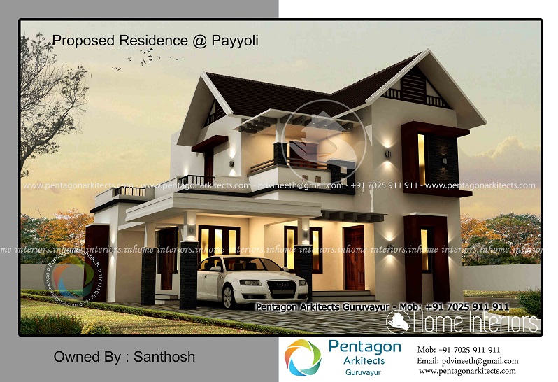 1859 Square Feet Double Floor Contemporary Home Design