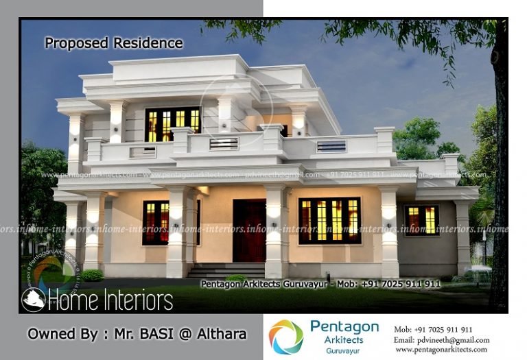 2488 Square Feet Double Floor Contemporary Home Design
