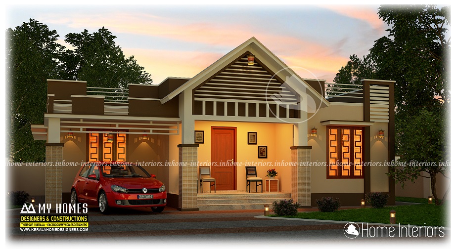 1515 Square Feet Single Floor Contemporary Home Design