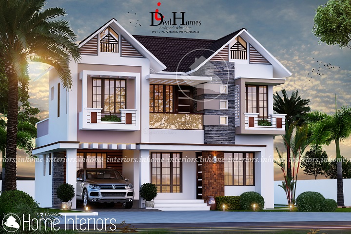 1518 Square Feet Double Floor Contemporary Home Design