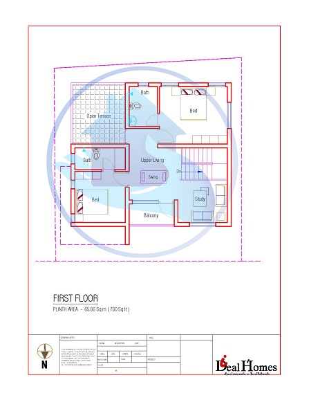 1518 Square Feet Double Floor Contemporary Home Design