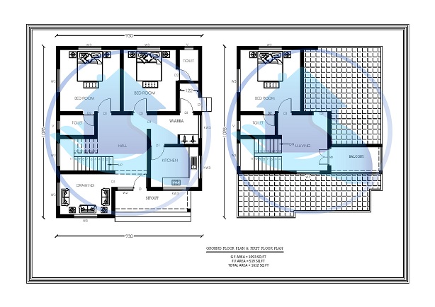 1613 Square Feet Double Floor Contemporary Home Design