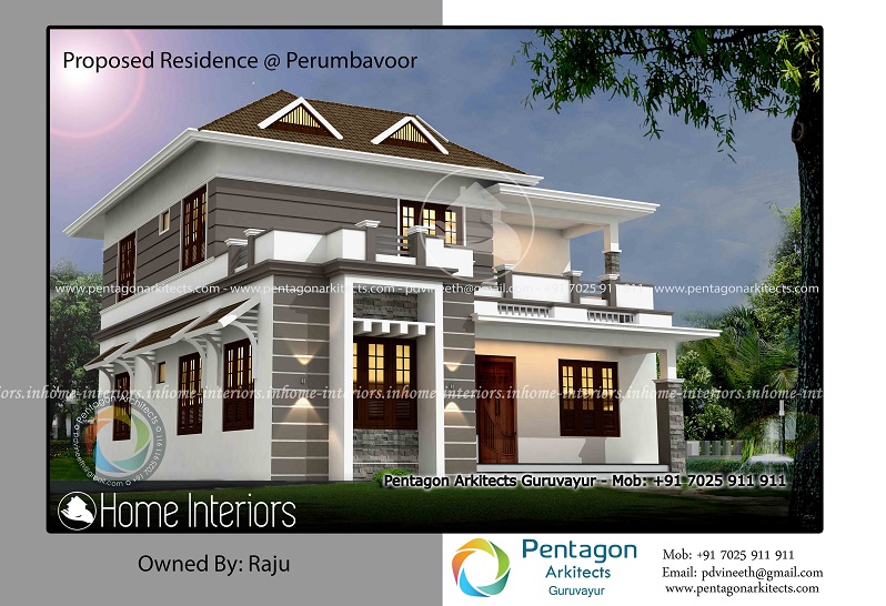 1613 Square Feet Double Floor Contemporary Home Design