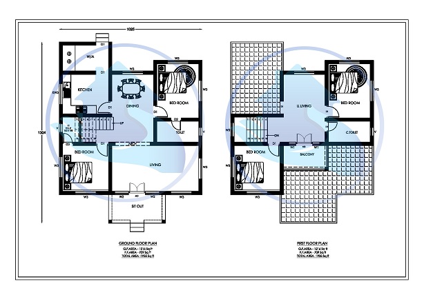 1925 Square Feet Double Floor Contemporary Home Design