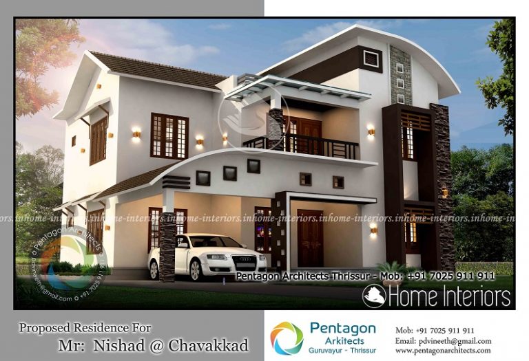 2379 Square Feet Double Floor Contemporary Home Design