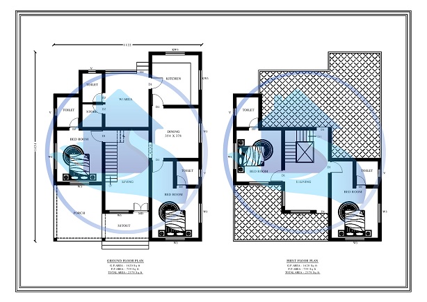 2379 Square Feet Double Floor Contemporary Home Design