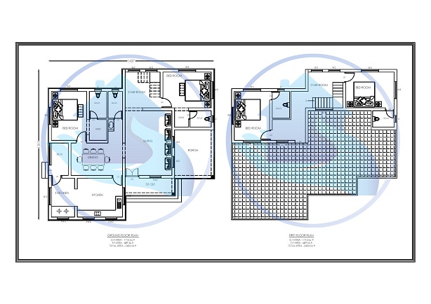 2404 Square Feet Double Floor Contemporary Home Design