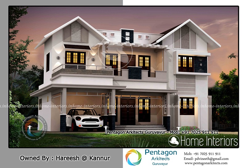 2625 Square Feet Double Floor Contemporary Home Design