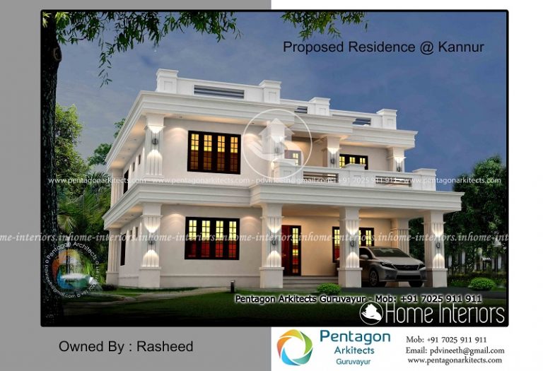 3244 Square Feet Double Floor Contemporary Home Design