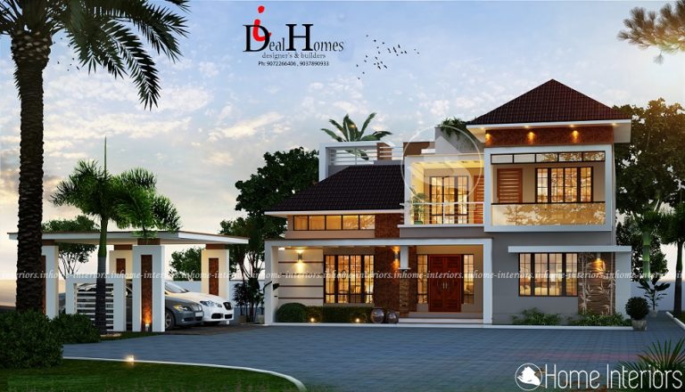 4260 Square Feet Double Floor Contemporary Home Design