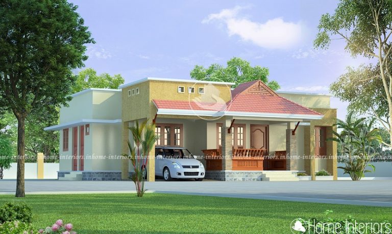 1097 Square Feet Single Floor Contemporary Home Design