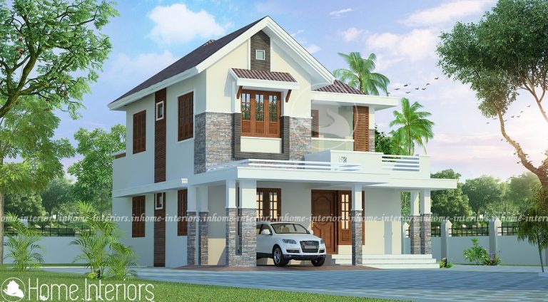 1427 Square Feet Double Floor Low Budget Home Design
