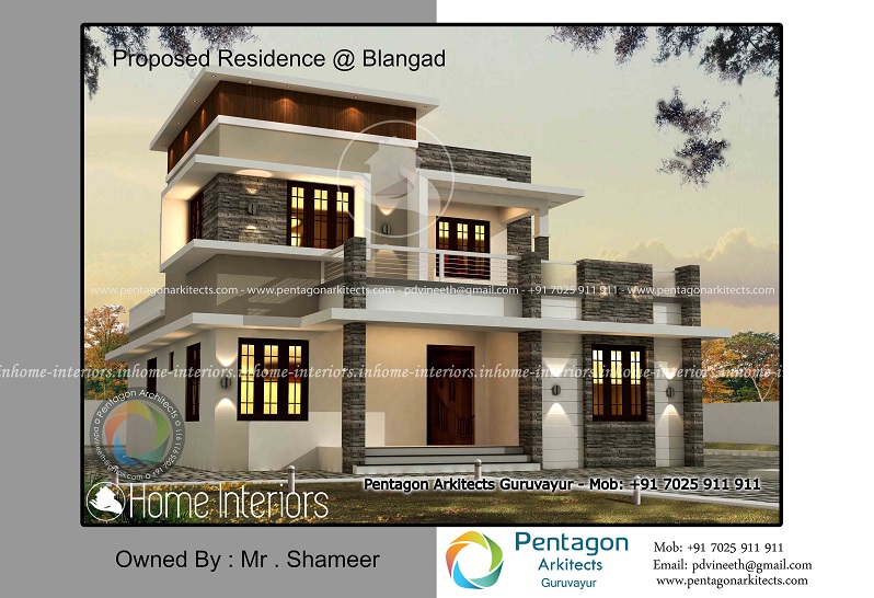 2025 Square Feet Double Floor Contemporary Home Design