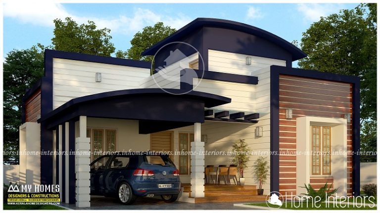 1270 Square Feet Single Floor Contemporary Home Design