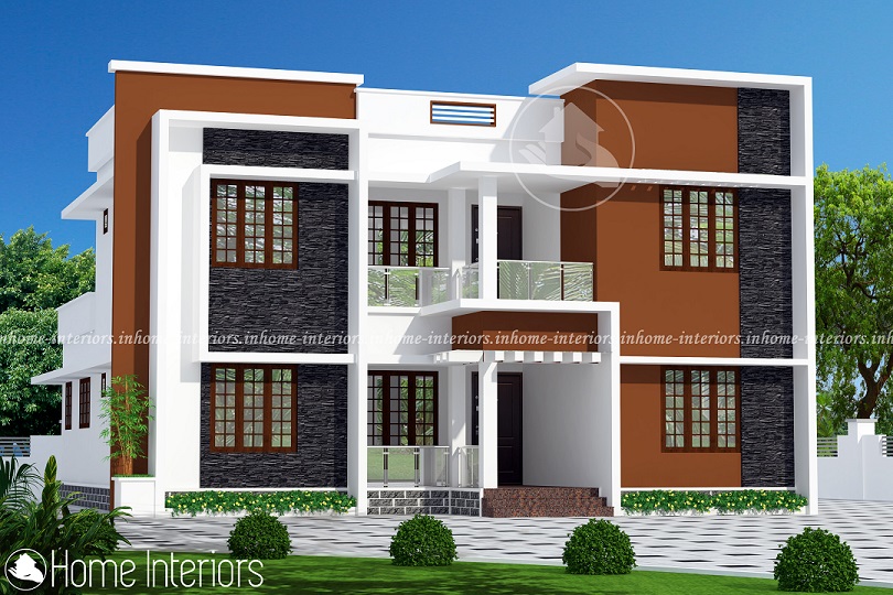 2182 Square Feet Double Floor Contemporary Home Design