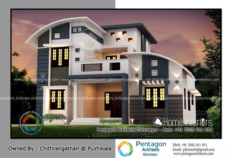 2019 Square Feet Double Floor Contemporary Home Design